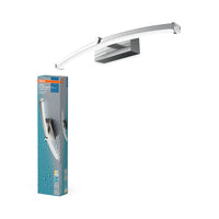 OSRAM LED-Badezimmerspiegelleuchte Chrome, 3000 K / 4000 K, Warmweiß, 800 lm, 12 W, Aluminium, 120° Abstrahlwinkel, 30.000 h Lebensdauer