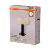 OSRAM DECOR Tischleuchte Arc Table Grau, 35 cm ⌀, Stahl, 220-240 V, E14, IP20