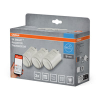 OSRAM SMART+ WIFI Heizungsthermostat, 4.5V, Weiß, 3er Pack, 2. Generation