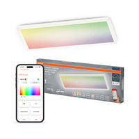OSRAM Matter SMART+ PLANON SLIM EASYFIX LED Panel Backlight Deckenleuchte 58X20cm RGBTW DIM IP54, weiß