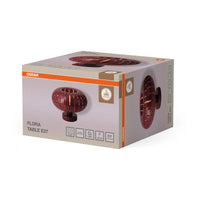 OSRAM DECOR Tischleuchte Flora Table Rot, 28 cm ⌀, 220-240 V, E27, IP20