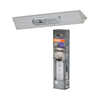 OSRAM Unterbauleuchte Linearled Mobile Triangle Silber, 20,5 cm x 2,57 cm, Kaltweiß, 4000 K, fest verbaute LED, 50 lm