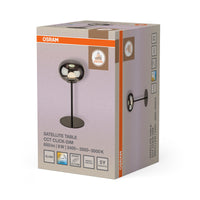 OSRAM DECOR Tischleuchte Satellite Grau, 2400 K / 3500 K / 5000 K, Warmweiß, 160 lm, 8 W, 15 cm ⌀, Stahl