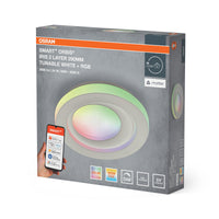 OSRAM SMART+ Matter Deckenleuchte Ceiling Weiß, 3000-6500, RGBTW, 1000 lm, 24 W, 29 cm Durchmesser