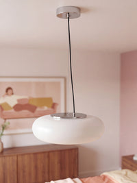 OSRAM DECOR Pendelleuchte Lunea Weiß, 2700 K / 4000 K / 6500 K, Warmweiß, 1800 lm, 24 W, 40 cm ⌀, Stahl, 25.000 h Lebensdauer