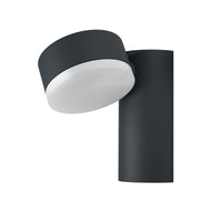 OSRAM ENDURA Style LED-Außenleuchte mit drehbarem Kopf und direktem Licht in Dunkelgrau aus Aluminium, IP44-Schutz, für Terrasse und Balkon