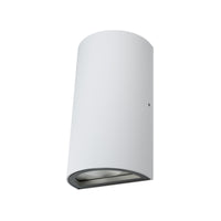 OSRAM ENDURA Style klassische LED-Außenleuchte mit Lichtaustritt oben und unten, rund, in Weiß aus Aluminium, IP44-Schutz, für Fassaden- und Eingangsbereiche