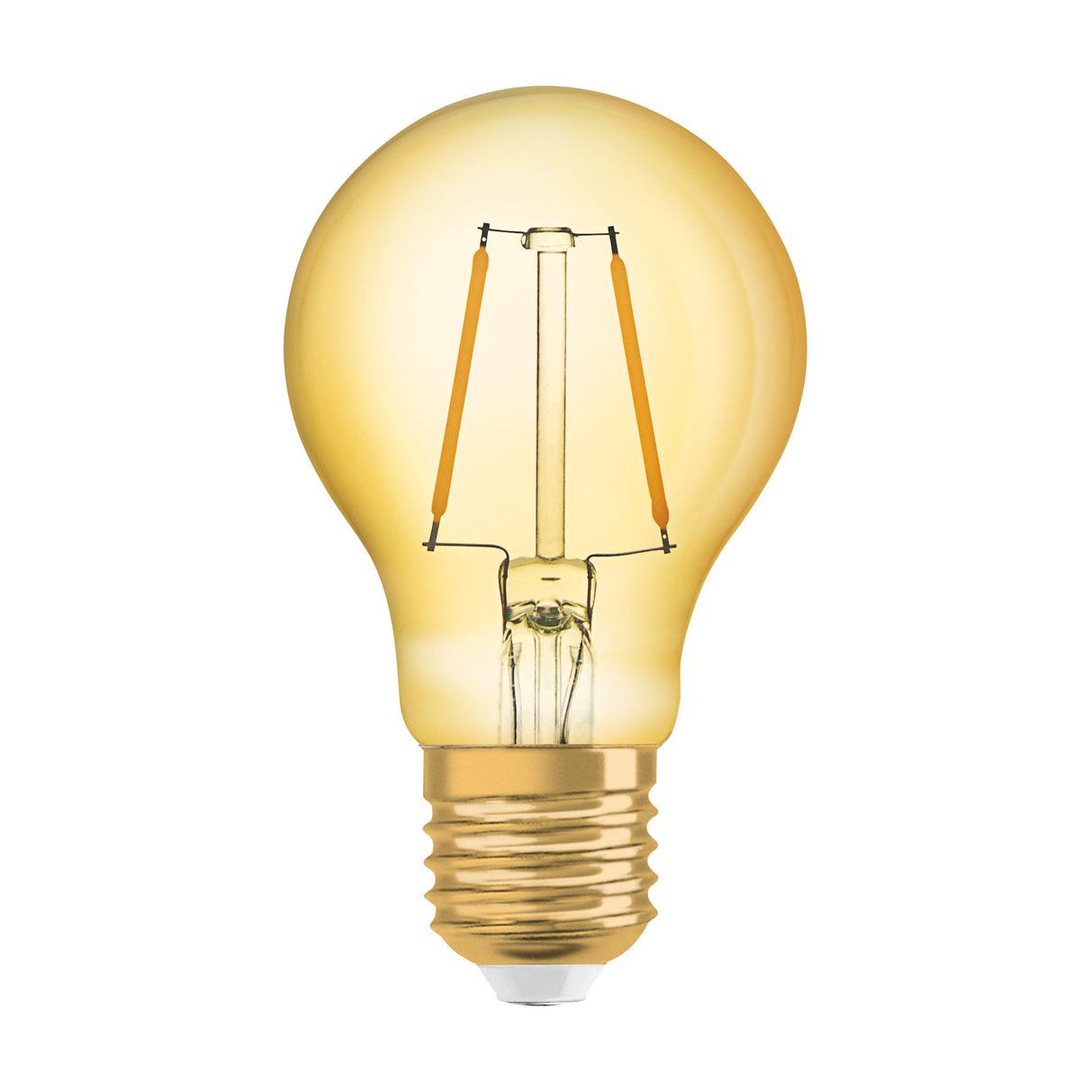 OSRAM VINTAGE 1906® LED Lampe LED CLASSIC A 2.5W 824 Gold E27, 220 lm, 2400 K, Warm Comfort Light-LEDVANCE Shop