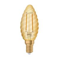 OSRAM VINTAGE 1906® LED Lampe LED CLASSIC B 2.5W 824 Gold E14 BW-Form, 220 lm, 2400 K, Warm Comfort Light-LEDVANCE Shop