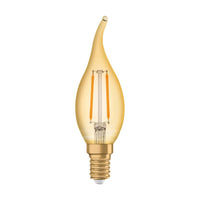 OSRAM VINTAGE 1906® LED Lampe LED CLASSIC B 1.5W 824 Gold E14 BA-Form, 120 lm, 2400 K, Warm Comfort Light-LEDVANCE Shop