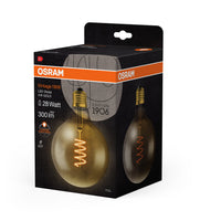 OSRAM VINTAGE 1906® LED Lampe LED CLASSIC GLOBE 4W 820 Gold E27 Gold Socket, 300 lm, 2000 K, Warm Comfort Light-LEDVANCE Shop
