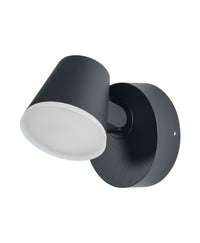 OSRAM Midi LED Spot Außen, warmweiß 3000 K, Außenleuchte, 13. 5W, drehbarer Kopf, IP44, 800lm, Aluminiumdruckguss, Dunkelgrau