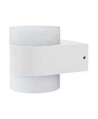 OSRAM UpDown Puck LED Wandleuchte, warmweiß 3000 K, Außenleuchte, 13W, Licht nach oben und unten, IP44, 980lm, Aluminiumdruckguss, Weiß