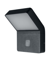OSRAM ENDURA LED Wandleuchte, warmweiß 3000 K, Außenleuchte, 12W, versteckter Bewegungssensor, IP44, 750lm, Aluminiumdruckguss, Dunkelgrau