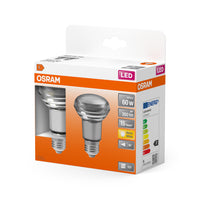 OSRAM LED Lampe LED STAR R63 4.8W 827 E27, 350 lm, 2700 K, Warmweiß, 2er Pack-LEDVANCE Shop