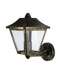 OSRAM ENDURA Classic Wandleuchte für Außenbereiche, Alu Schwarz-Gold, E27, IP44, geeignet für Leuchtmittel bis max. 60 W, ohne Leuchtmittel