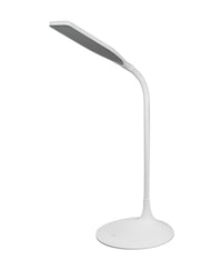 LEDVANCE Panan Disc LED Tischleuchte Weiß, Warmweiß 3000K, Akku-Betrieb, Dimmbar, Flexibler Hals, für Wohn- und Arbeitsbereiche