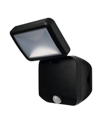 OSRAM Außenleuchte, Battery LED Spotlight, Schwarz, 4W, 4000K, IP54, Bewegungs- und Lichtsensor, batteriebetrieben, einfache Montage, 260 lm