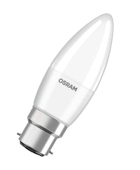 OSRAM LED PCR LAMP WITH CLASSIC B in B-Form, LED-Lampe, Matt, 4,9 W, (ex 40 W), 470 lm, Warmweiß, 2700 K, 15000 h, CRI ≥80