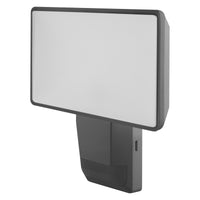 OSRAM ENDURA PRO Hocheffizienter Außenwand-Sensorstrahler mit weitem Ausstrahlungswinkel in innovativem optischen Design, 27W in Dunkelgrau, IP55-Schutz, für Parkplatz und Parks