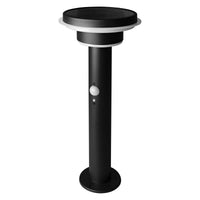 OSRAM ENDURA Style Solar Außenleuchte, Edelstahlgehäuse, Schwarz, IP44, mit Bewegungs- und Tageslichtsensor, solarbetrieben, geeignet für Eingänge und Terrassen
