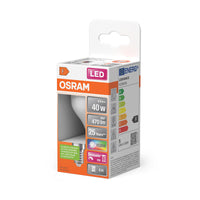 OSRAM LED Retrofit RGBW lamps with remote control in P-Form, LED-Lampe, Matt, 4,9 W, (ex 40 W), 470 lm, Warmweiß, 2700 K, Dimmbar, 25000 h, CRI 80, Fernbedienung