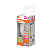 OSRAM LED Retrofit RGBW lamps with remote control in B-Form, LED-Lampe, Matt, 4,9 W, (ex 40 W), 470 lm, Warmweiß, 2700 K, Dimmbar, 25000 h, CRI 80, Fernbedienung