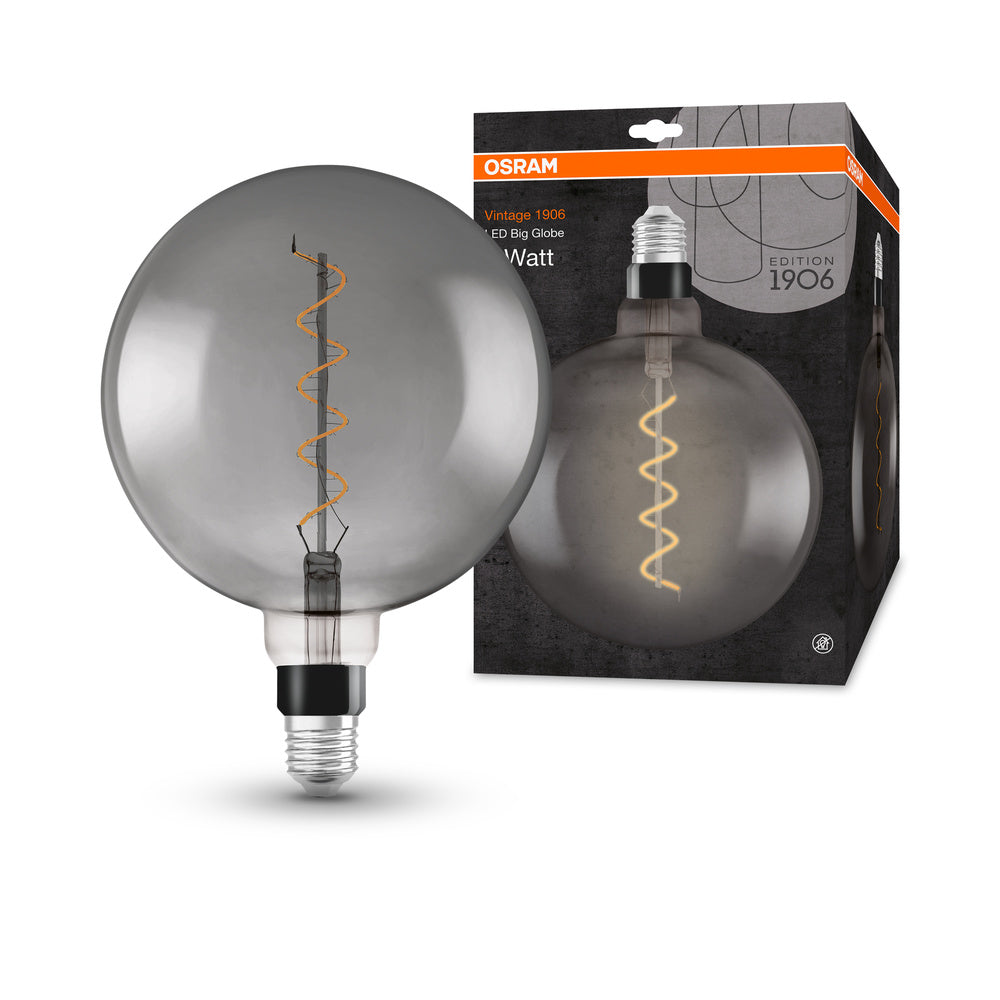 OSRAM VINTAGE 1906® LED Lampe LED CLASSIC GLOBE 4W 818 Smoke E27, 140 lm, 1800 K, Warm Comfort Light-LEDVANCE Shop