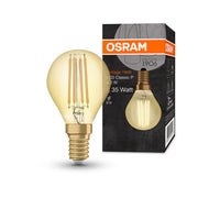 OSRAM VINTAGE 1906® LED Lampe LED CLASSIC P 4W 824 Gold E14, 410 lm, 2400 K, Warm Comfort Light-LEDVANCE Shop