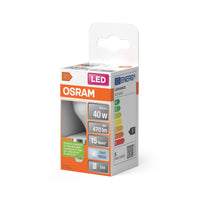 OSRAM LED PCR LAMP WITH CLASSIC P in P-Form, LED-Lampe, Matt, 4,9 W, (ex 40 W), 470 lm, Kaltweiß, 4000 K, 15000 h, CRI 80