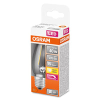 OSRAM LED Lampe LED Retrofit CLASSIC B DIM 4.8W 827 Clear E27, 470 lm, 2700 K, Warmweiß-LEDVANCE Shop