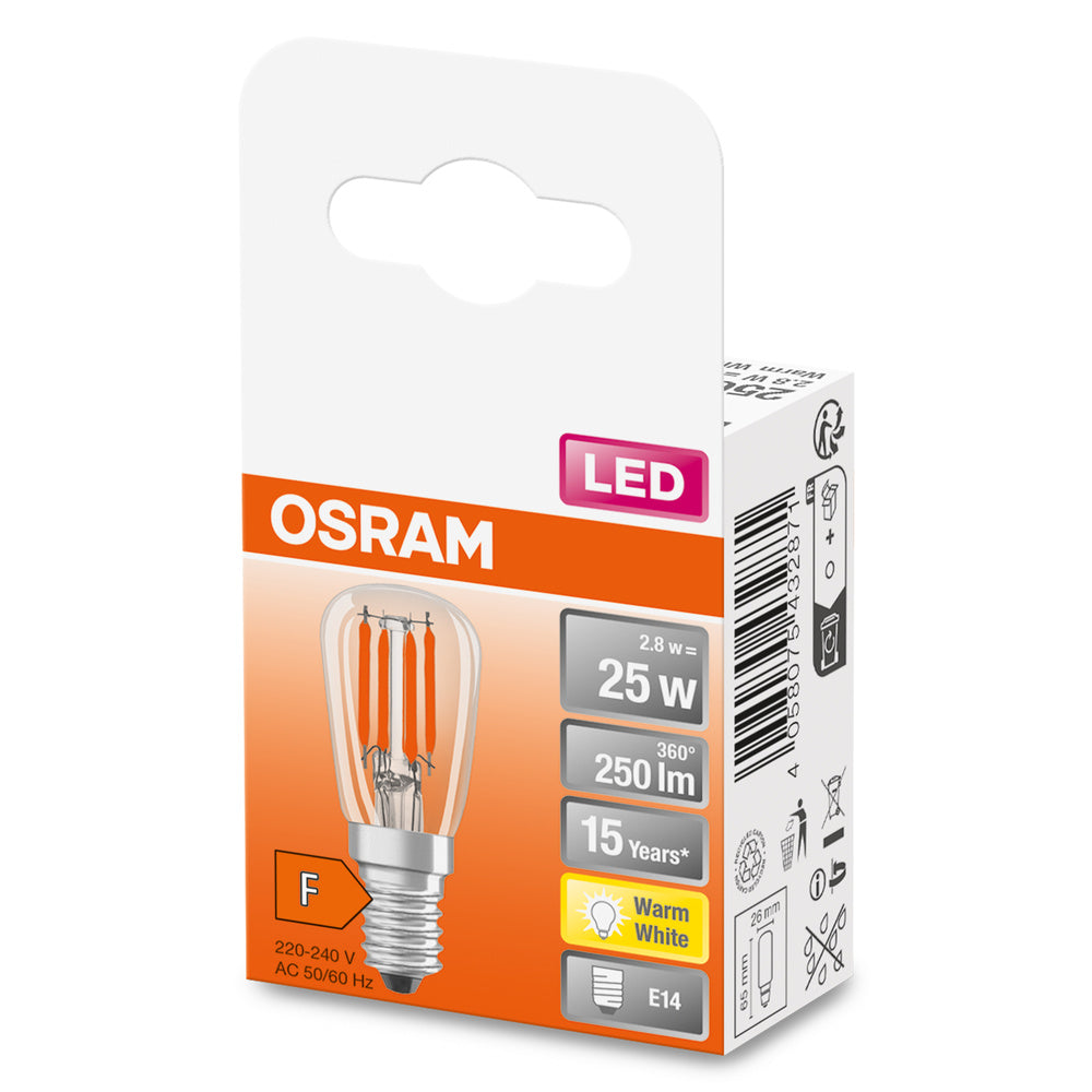 OSRAM LED Lampe LED SPECIAL T26 2.8W 827 Clear E14, 250 lm, 2700 K, Warmweiß-LEDVANCE Shop