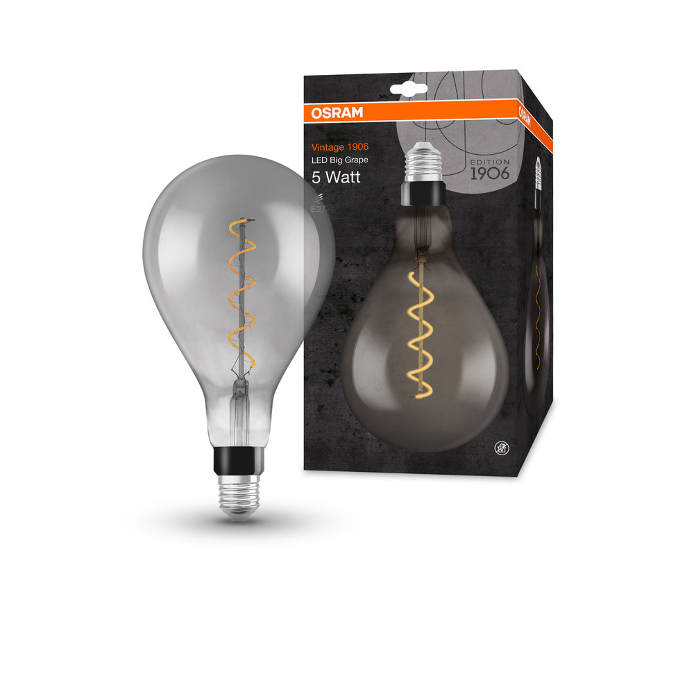 OSRAM VINTAGE 1906® LED Lampe LED CLASSIC A 4W 818 Smoke E27, 140 lm, 1800 K, Warm Comfort Light-LEDVANCE Shop