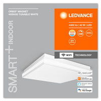 LEDVANCE Wifi SMART+ ORBIS MAGNET LED Deckenleuchte 45x45cm Tunable Weiß 42W / 3000-6500K weiß-Deckenleuchten-LEDVANCE Shop