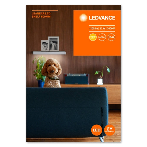 LEDVANCE LINEAR SHELF Regal LED Leuchte 60cm 12W / 3000K Warmweiß-Unterbauleuchten-LEDVANCE Shop