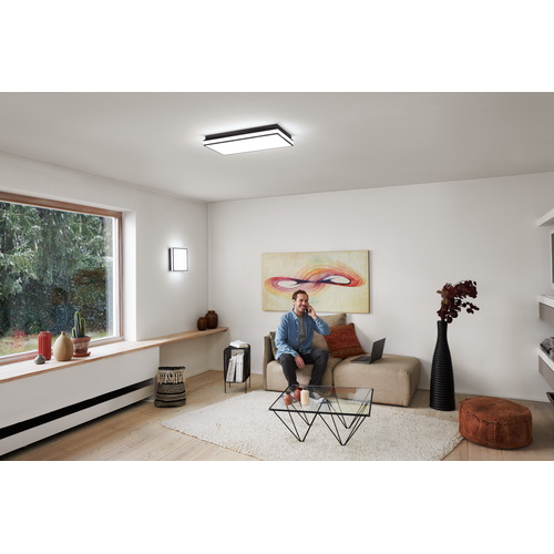 LEDVANCE Wifi SMART+ ORBIS MAGNET LED Deckenleuchte 30x30cm Tunable Weiß 26W / 3000-6500K schwarz-Deckenleuchten-LEDVANCE Shop