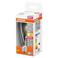 OSRAM Dimmbare FILAMENT LED-Lampe LED SUPERSTAR+ CL Edison FIL 60 dim 5,8W/927, CRI90 E27-Leuchtmittel-LEDVANCE Shop