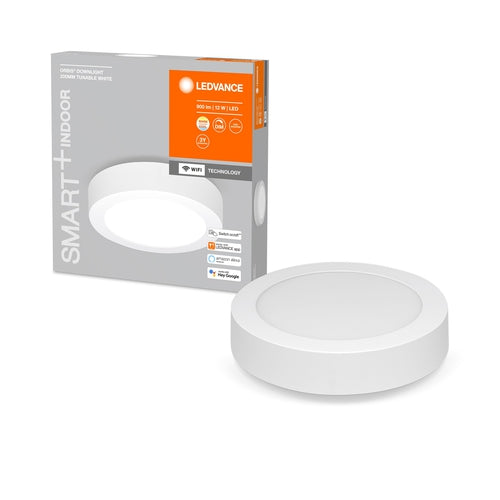 LEDVANCE Leuchte: für Decke, SMART SURFACE DOWNLIGHT TW / 12 W, 220…240 V, Ausstrahlungswinkel: 110, Tunable White, 3000…6500 K-Deckenleuchten-LEDVANCE Shop