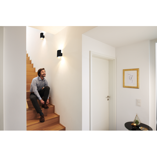 LEDVANCE Wifi SMART+ ORBIS TWIST LED Wandleuchte 23x12,7cm Tunable Weiß 12W / 3000-6500K schwarz-Wandleuchten-LEDVANCE Shop