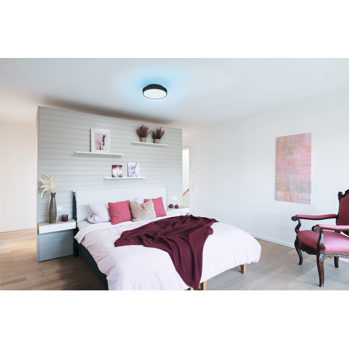 LEDVANCE Wifi SMART+ ORBIS BACKLIGHT LED Deckenleuchte RGBW mehrfarbig 35cm Tunable Weiß 28W / 3000-6500K schwarz-Deckenleuchten-LEDVANCE Shop