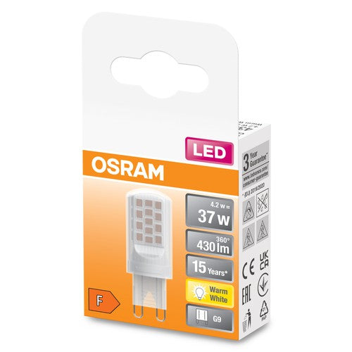 OSRAM LED Stiftsockellampe PIN G9 mit Retrofit-Stecksockel G9 3.8W , Warmweiß-Leuchtmittel-LEDVANCE Shop