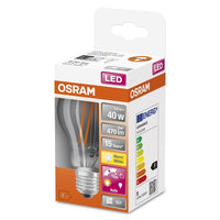 OSRAM Star+ LED-Lampe mit Tageslichtsensor für E27-Sockel, Filament-Optik ,Warmweiß (2700K), 470 Lumen, Ersatz für herkömmliche 40W-Leuchtmittel, nicht dimmbar, 1-er Pack, E27-Leuchtmittel-LEDVANCE Shop