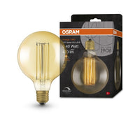 OSRAM Vintage 1906 LED-Lampe, Gold-Tönung, 5,8W, 470lm , Warmweiß , E27-Leuchtmittel-LEDVANCE Shop