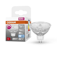OSRAM Dimmbare MR16 LED Reflektorlampe mit GU5.3 Sockel, Kaltweiss (4000K), 4.9W, Ersatz für 35W-Reflektorlampe, LED SUPERSTAR MR16 12 V-Leuchtmittel-LEDVANCE Shop