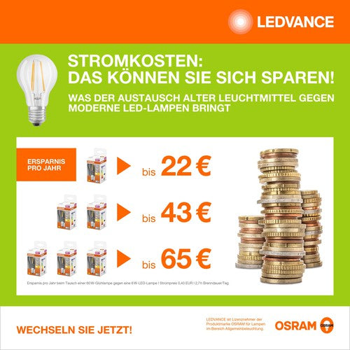 OSRAM LED SPECIAL T SLIM Lampe dimmbar klar (ex 60W) 7,3W / 2700K Warmweiß E27-Leuchtmittel-LEDVANCE Shop