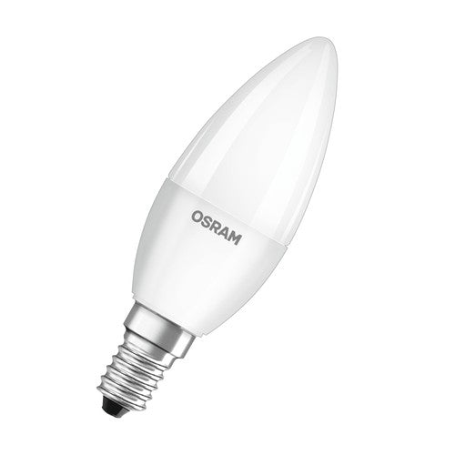 OSRAM LED Base LED Lampe Kerzenform matt (ex 40W) 5,5W / 2700K Warmweiß E14 4er Pack-Leuchtmittel-LEDVANCE Shop