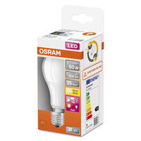 OSRAM LED DAYLIGHT Sensor Classic A LED Lampe matt (ex 60W) 9W / 2700K Warmweiß E27-Leuchtmittel-LEDVANCE Shop