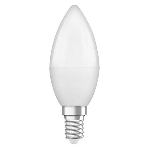 OSRAM LED Base LED Lampe Kerzenform matt (ex 40W) 5,5W / 2700K Warmweiß E14 4er Pack-Leuchtmittel-LEDVANCE Shop