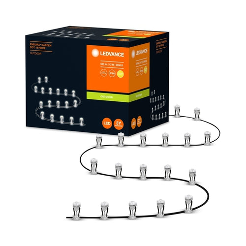 LEDVANCE Gartenleuchte LED: für Boden, ENDURA GARDEN DOT / 12 W, 220…240 V, Ausstrahlungswinkel: 33°, Warm White, 3000 K, Gehäusematerial: Polycarbonat (PC), IP65-LEDVANCE-LEDVANCE Shop
